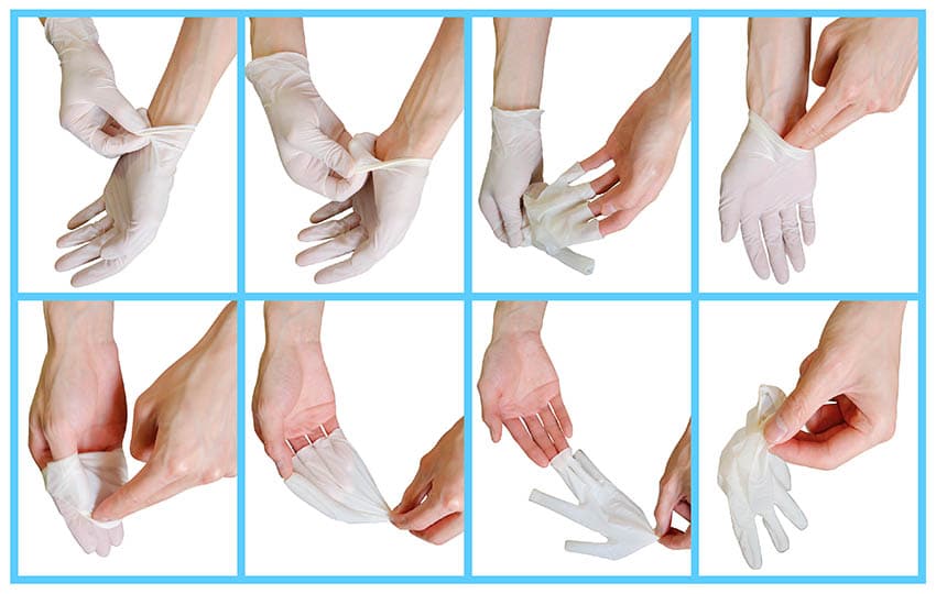 remove gloves virus hands coronavirus covid19