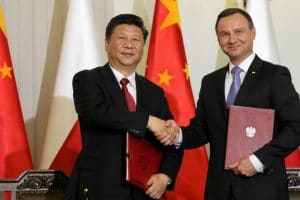 China’s president Xi Jinping and Polish preseident Andrzej Duda in June, 2016