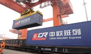 China Railway Express containers bound for Europe Source: CFP