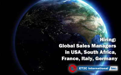 Hiring: Global Sales Managers in USA, South Africa, France, Italy, Germany
