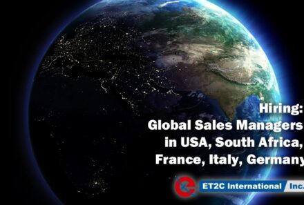 Hiring: Global Sales Managers in USA, South Africa, France, Italy, Germany