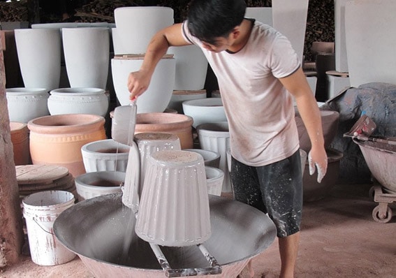 Vietman factory pottery