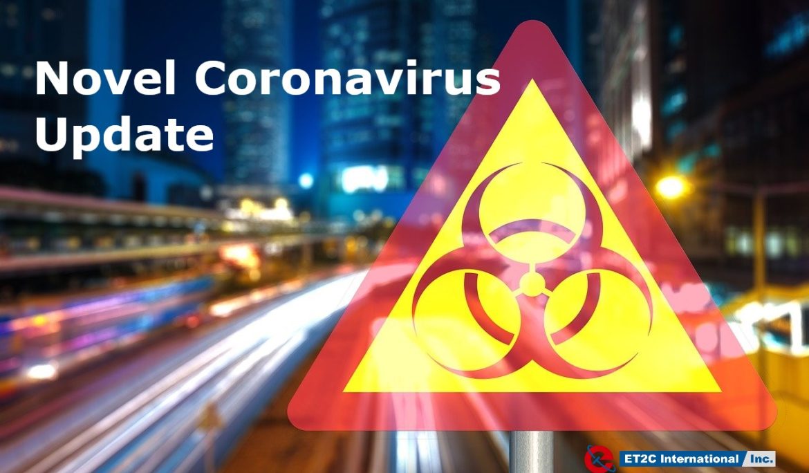 Novel Coronavirus Update  