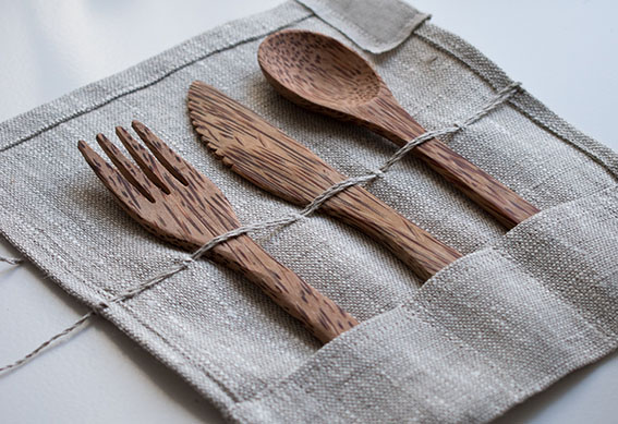 Bamboo Packaging Cutlery Food ET2C Int.