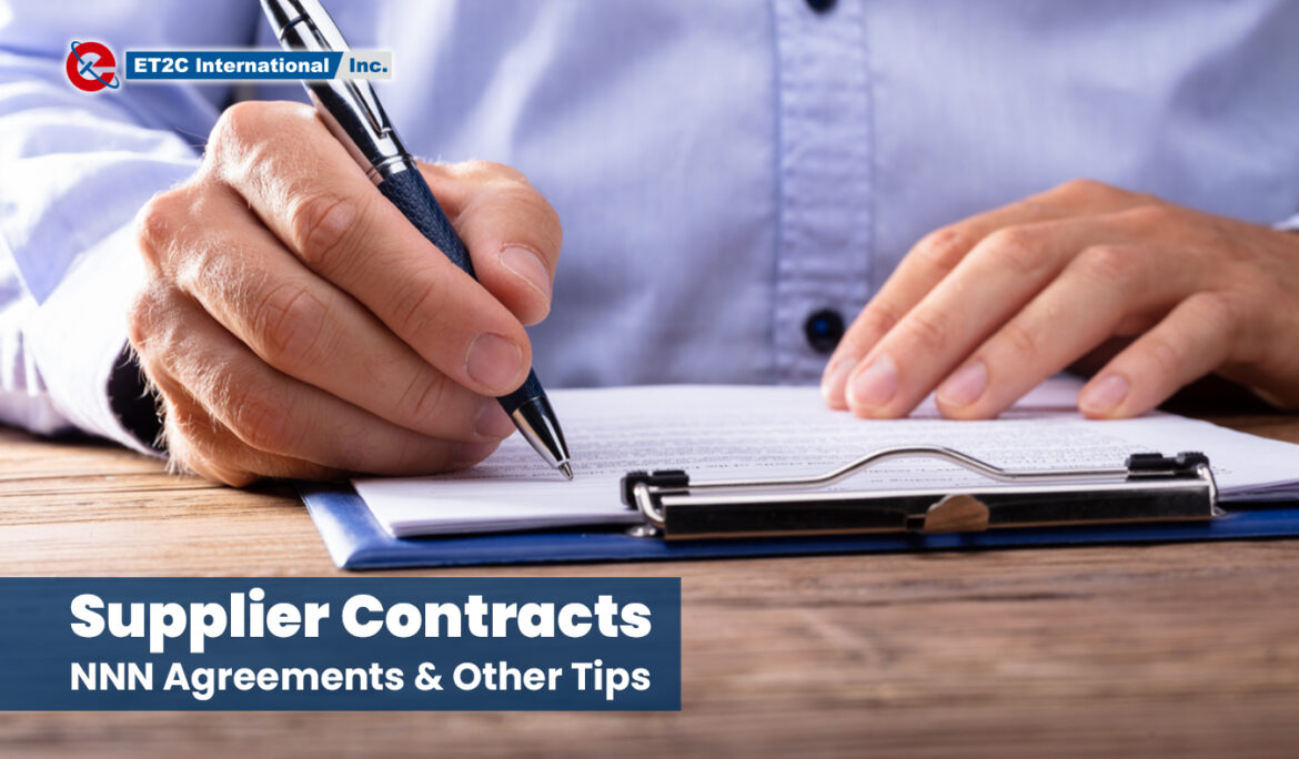 Supplier Contracts: NNN Agreements & Other Tips