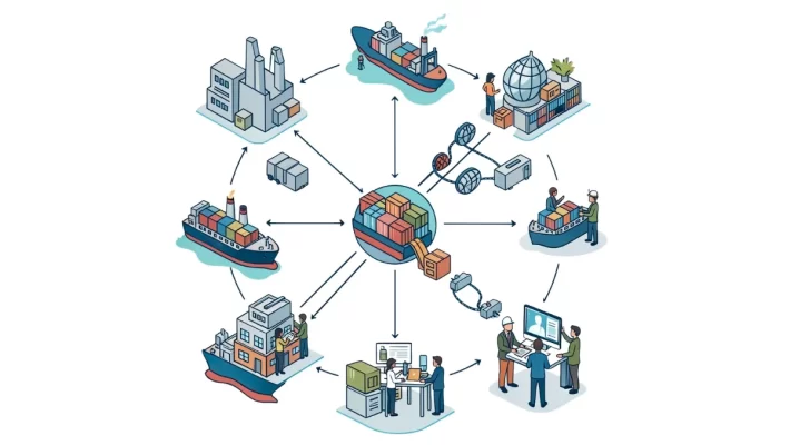 global sourcing supply chain showing freight, duties, compliance and landed cost factors