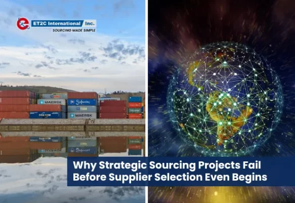 strategic sourcing project risks caused by weak supplier selection planning and poor sourcing strategy