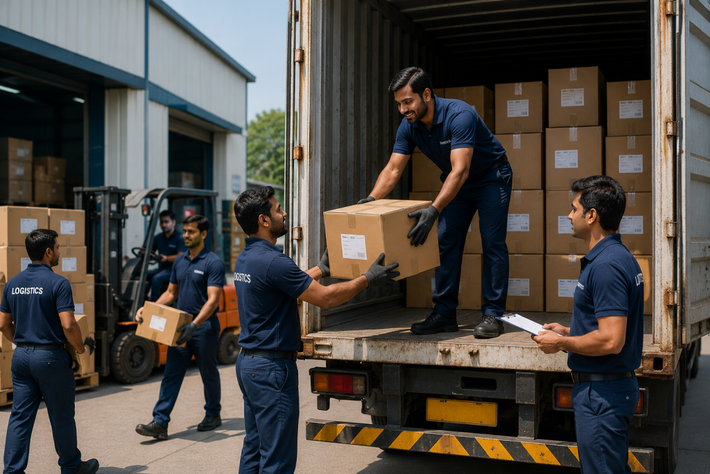 indian truck loading for export