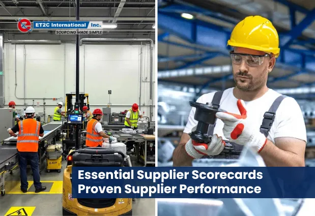 Supplier scorecard framework measuring quality, compliance, and operational performance