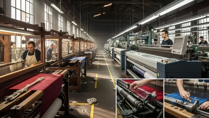 Factory production line supporting supply chain mapping and supplier visibility.