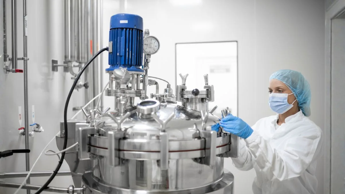 Make in India pharmaceutical manufacturing facility supporting PLI scheme production growth