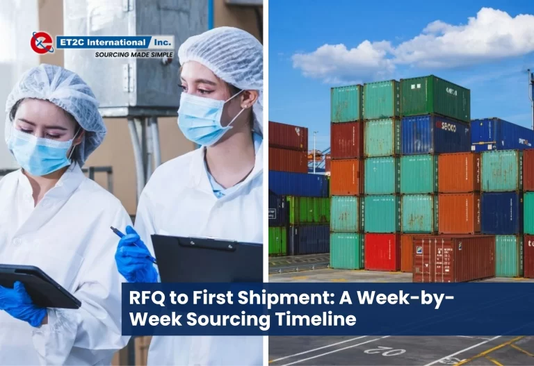 Sourcing Timeline RFQ to First Shipment A Week-by-Week