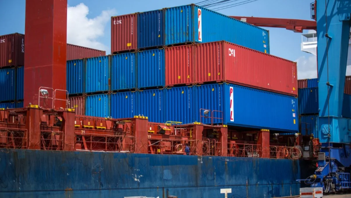Shipping containers ready for export after quality assurance and pre-shipment inspection.